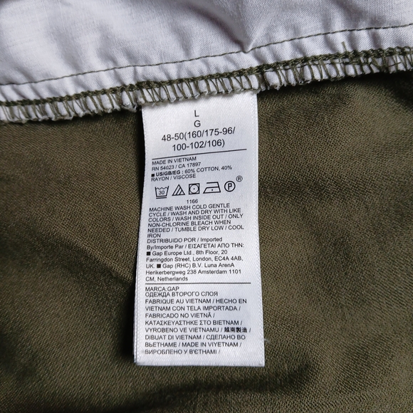 GAP Women's Olive Joggers Sz L - Picture 5 of 6